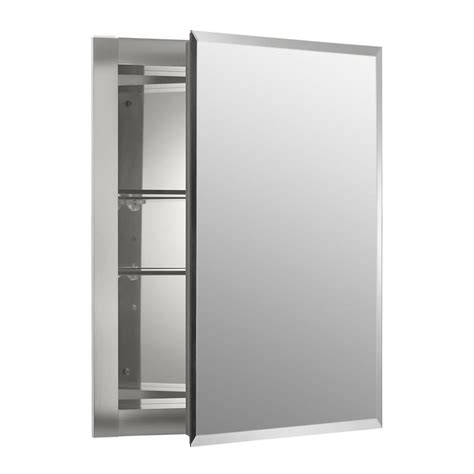 stainless steel medicine cabinet recessed|lowe's recessed mirrored medicine cabinet.